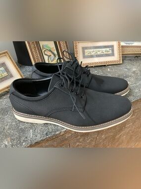 Abound Men's Black Casual Oxford Lace-Up Shoes